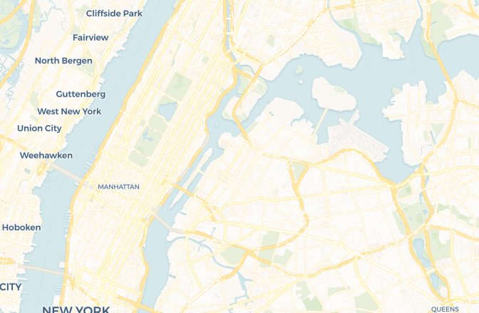 Map of LaGuardia Airport and New York, New York, United States